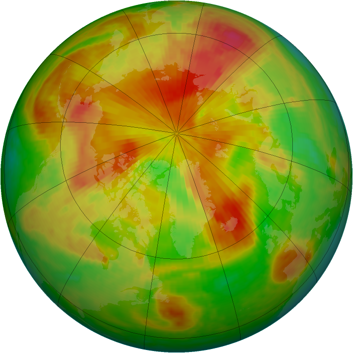 Arctic ozone map for 02 May 2001